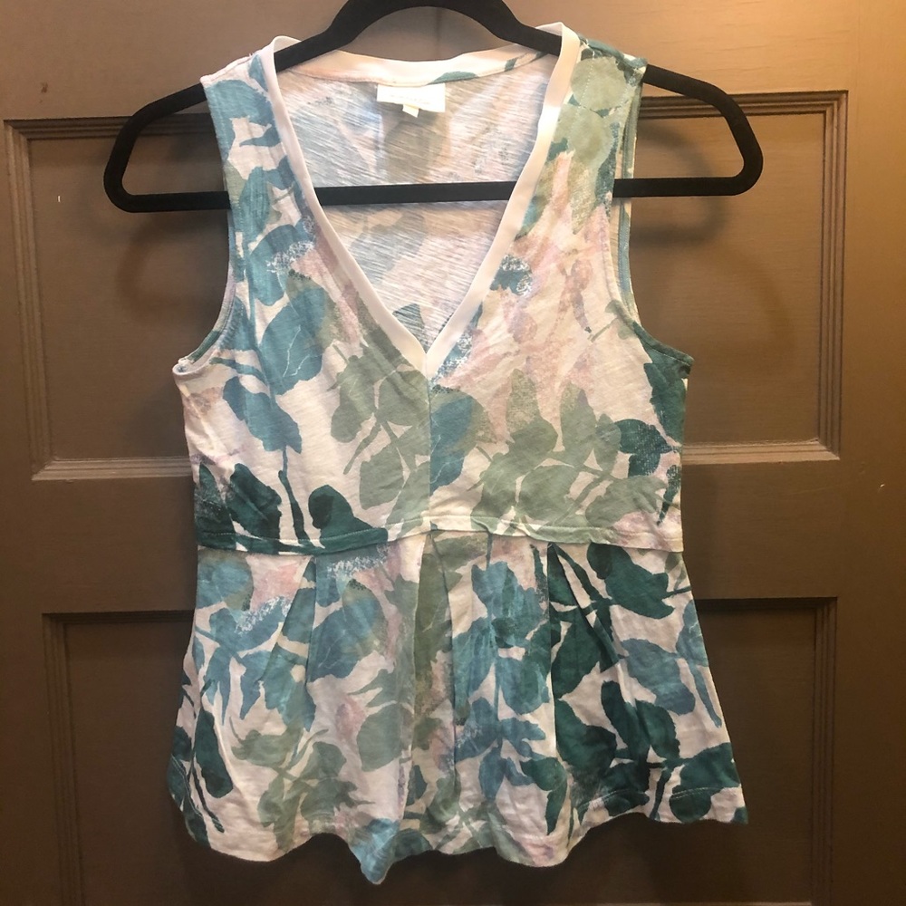 Anthropologie Deletta peplum tank top